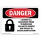 Signmission OSHA, Lockout All Machinery Prior To Servicing, 14in X 10in Plastic, 14" W, 10" H, Landscap OS-DS-P-1014-L-1429 - alternate 1